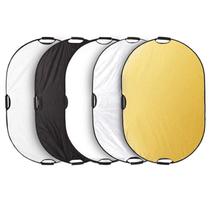 Refletor Selens Oval 5 em 1 com alça para fotografia