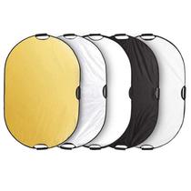 Refletor Selens Oval 5 em 1 com alça para fotografia