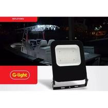 Refletor slim led 50w 6500k 12v-24v dc - aluminio glight