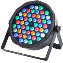 Refletor Slim Led Par 64 Rgbwa 54 Leds Cree De 3w Dmx Festas