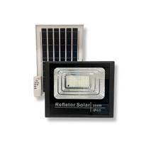 Refletor Solar 200W LED com Controle e Placa Solar IP65, sustentavel, fotovoltaica, recarregavel, sem fio