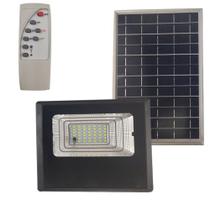 Refletor Solar 50w Led Placa Sensor Bateria Parede Montavel Luminaria Luz