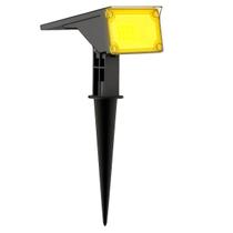 Refletor Solar Jardim Leds 10x Verde Ambar Amarela Luminária Refletor Solar Jardim Leds 10x Verde Ambar Amarela Luminária