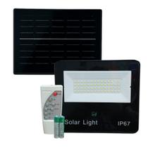 Refletor Solar Led 100w Ip67 A Prova Dágua Com Controle