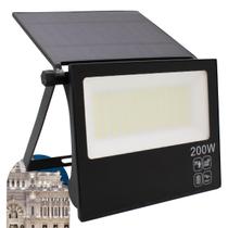 Refletor Solar Led 200w Placa Prova Dágua Dobrável Ajustável