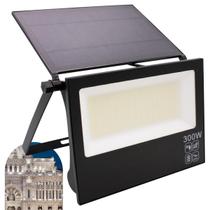 Refletor Solar Led 300w Placa Prova Dágua Sensor Ajustável