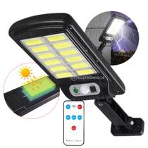 Refletor Solar Led Branco Parede Sensor Presença 600w Ip66 Controle Possui 3 Modos LKY0018A