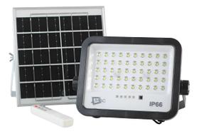 Refletor Solar Led Holofote 500w Placa Bateria Prova D Água