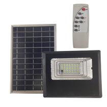 Refletor Solar Luminaria Placa 50w Parede Controle Sensor Movimento Segurança Rua Luz Iluminaçao