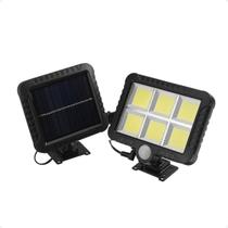 Refletor Solar Parede 120 Cob Sensor Presença Refletor Solar Parede 120 Cob Sensor Presença