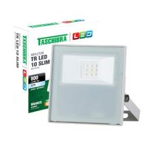 Refletor Taschibra Led TR Slim 10W 6500K Branco Bivolt