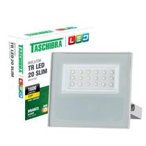 Refletor Taschibra Led TR Slim 20W 3000K Branco Bivolt