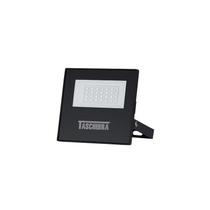 Refletor Taschibra Tr Led Slim 30W Preto Bivolt - 6500K Luz Branca