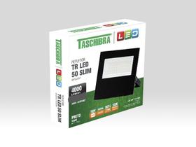 Refletor Taschibra Tr Led Slim 50W 6500K Preto