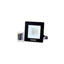 Refletor Taschibra Tr Led Slim Rgb 10w Preto Bivolt Rgb 15030034-02