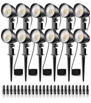 Refletores LED de paisagem CRODIAL 15W 12-24V IP65, pacote com 12