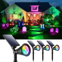 Refletores solares FALOVE Color Changing, pacote com 4 unidades de Halloween