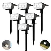 Refletores solares HIBOITEC 59LED impermeáveis, pacote com 6 unidades, branco frio