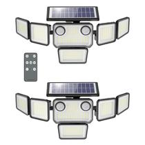 Refletores Solares omibee 6000 lm com 6 Cabeças e Sensor Duplo Refletores Solares omibee 6000 lm com 6 Cabeças e Sensor Duplo