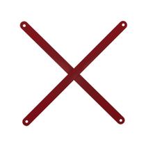 Reforço de Fundo em X para Estantes Pandin 1150 mm Vermelho