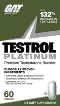 Reforço de testosterona GAT SPORT Testrol Platinum 60 comprimidos Reforço de testosterona GAT SPORT Testrol Platinum 60 comprimidos