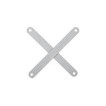 Reforço Lateral em X para Estantes Pandin 427 mm Cinza Reforço Lateral em X para Estantes Pandin 427 mm Cinza