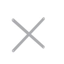 Reforco lateral p/ estante de aço 30 cm pandin - cinza