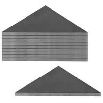 Reforços de chapa de aço eore 10 peças 3x3x6mm com base triangular