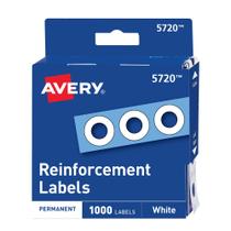 Reforços de furos Avery AVE05720 White 1000/pacote