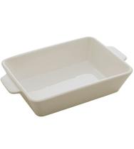 Refratário 29x16,5x5cm Porcelana Com Alça Basic Branco