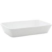 Refratário De Porcelana 26x17cm Travessa Branca