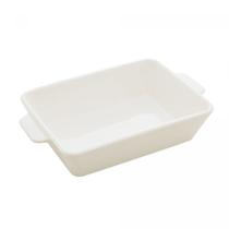Refratário de Porcelana com Alça Basic Branco 14,5cm x 23,5cm x 5cm Lyor