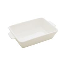 Refratário de Porcelana com Alça Basic Branco 28x16,5x5cm 5766 - Lyor