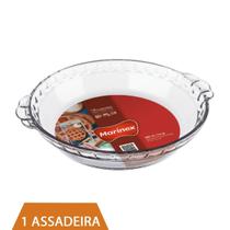 Refratário de Vidro Forma Redonda Filetada 600ml Marinex Refratário de Vidro Forma Redonda Filetada 600ml Marinex