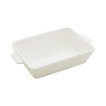 REFRATARIO PORCELANA COM ALÇA BASIC BRANCO 23,5x14,5CM LYOR