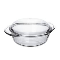 Refratário Redonda Terrina Base 1,9L Tampa 0,9L Marinex 2Un