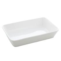 Refratário Travessa de Porcelana Linea Branco 20,5 cm - Lyor