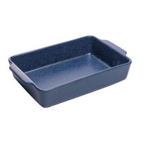Refratário Travessa Retangular de Cerâmica Azul Matte 35x22x7cm Wolff Refratário Travessa Retangular de Cerâmica Azul Matte 35x22x7cm Wolff