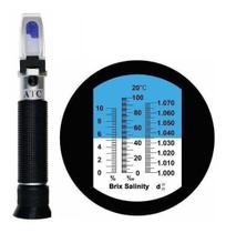 Refratômetro De Salinidade Salinômetro Densidade Para Aquário Marinho Com Estojo