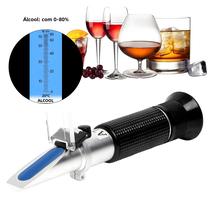 Refratômetro Portátil De Álcool 0-80% Portátil Testador De Bebidas De Cerveja Medidor De