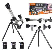 Refrator astronômico para iniciantes com telescópio de 52 mm com tripé