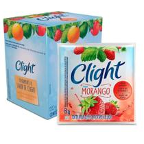 Refresco em Pó Clight Morango 8g Display com 15 Unidades