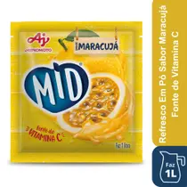 Refresco Em Pó Mid Sabor Maracujá 20G Refresco Em Pó Mid Sabor Maracujá 20G