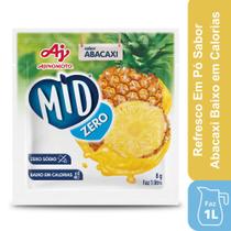 Refresco Em Pó Mid Zero Sabor Abacaxi 8G