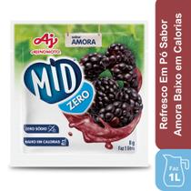 Refresco Em Pó Mid Zero Sabor Amora 8G