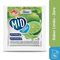 Refresco Em Pó Mid Zero Sabor Limão 8G