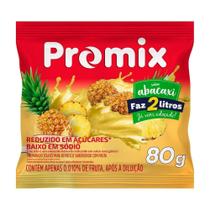 Refresco em Pó Promix Abacaxi 80g - Embalagem com 24 Unidades