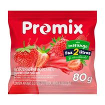 Refresco em Pó Promix Morango 80g - Embalagem com 24 Unidades Refresco em Pó Promix Morango 80g - Embalagem com 24 Unidades