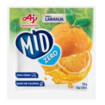 Refresco em Pó Sabor Laranja Zero Mid 10g Refresco em Pó Sabor Laranja Zero Mid 10g