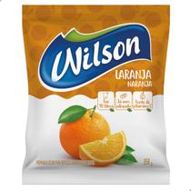 Refresco Suco em Pó Wilson Sabor Laranja 1 Sachê Unitário de 350g Adoçado Rende 10L